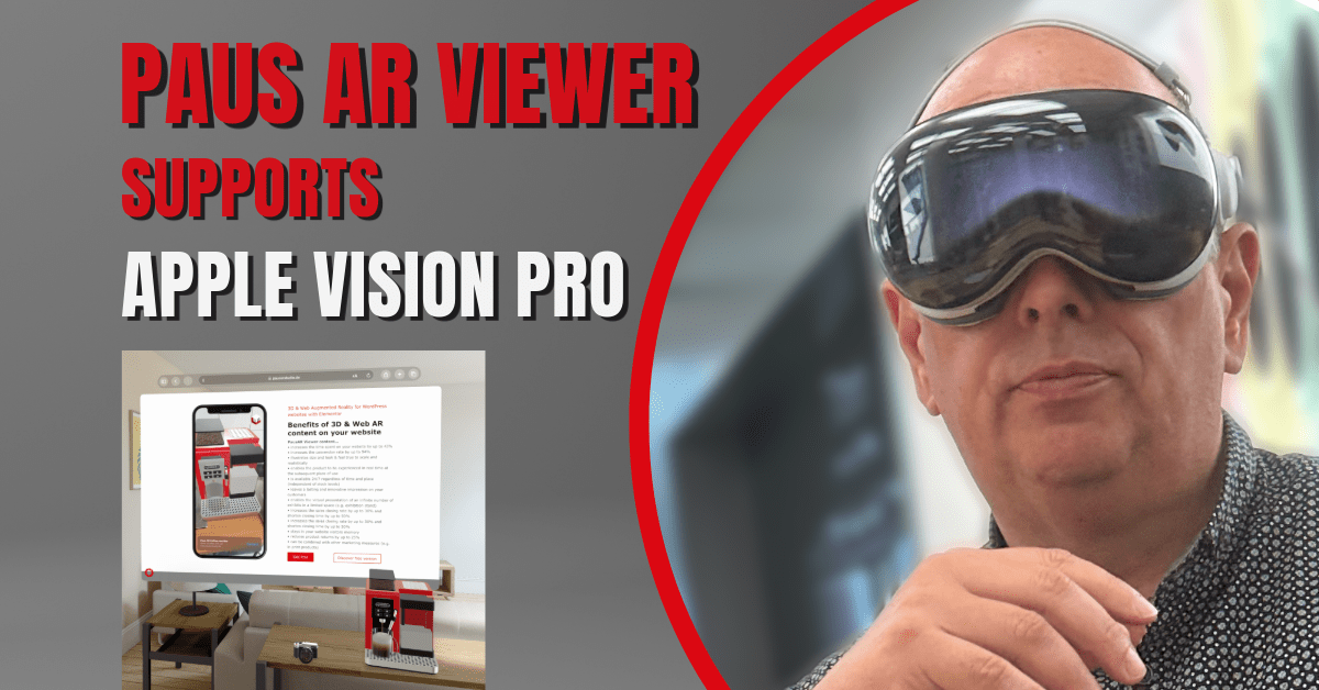 Apple Vision Pro: Paus AR Viewer automatically supported! - PausAR Studio