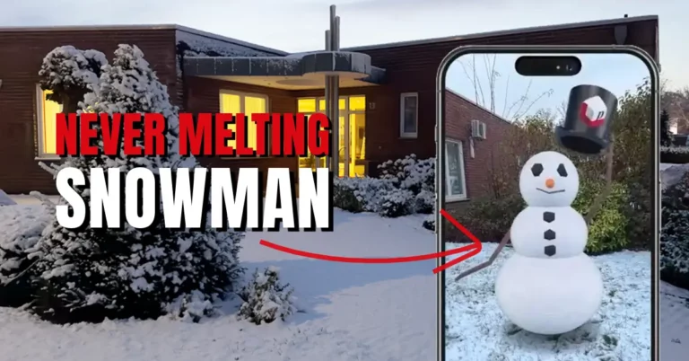 Snowman in Augmented Reality